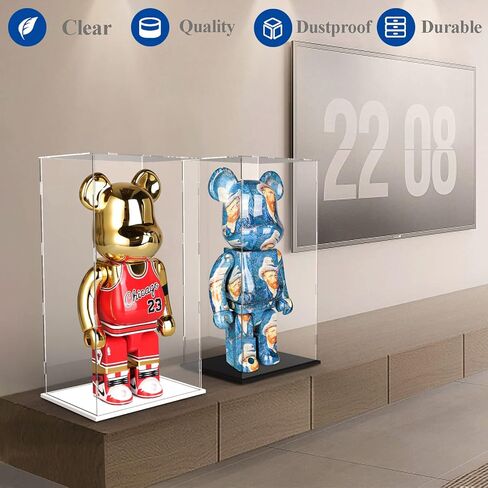 Acrylic Display Case Large Display Box for Collectibles Showcase Assemble Lego Display Case Countertop Dustproof Home Toys Figures Storage Acrylic Boxes for Display (19.68x15.74x11.8 inch) in Kuwait