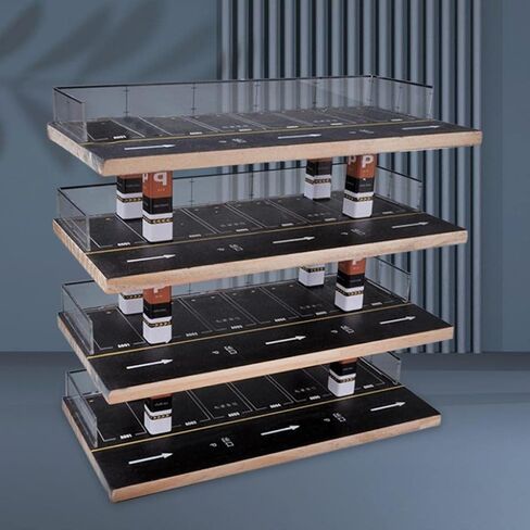 1/64 Parking Lot Scene Display Case 1:64 Scale Diecast Vehicle Model Display Case Desktop Decor, Simulation Parking Lot Display Case Desktop Decor in Saudi Arabia