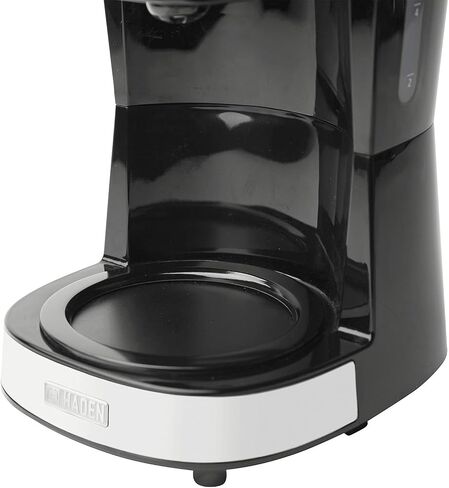 HADEN 12 Cup Programmable Coffee Maker with Brew Strength Control and Heritage Stainless Steel Bread Toaster 2 Slice Wide Slot, White in Saudi Arabia