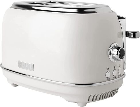 HADEN 12 Cup Programmable Coffee Maker with Brew Strength Control and Heritage Stainless Steel Bread Toaster 2 Slice Wide Slot, White in Saudi Arabia