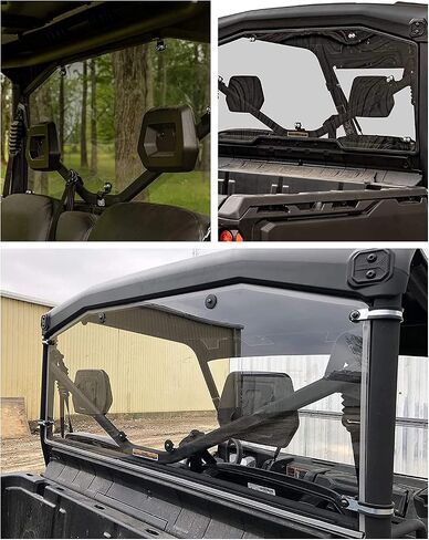 Defender Rear Windshield,A & UTV PRO Heavy Duty Scratch Resistant Full Back Window Panel Compatible with 2016-2023 Can Am Defender HD 5 / HD 8 / HD 9 / HD 10 / MAX | Clear Tough Polycarbonate in Saudi Arabia