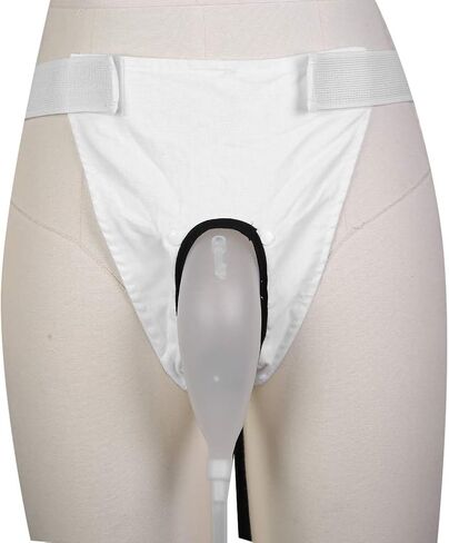 زجاجات البول للرجال، قسطرة الواقي الذكري للرجال، حقيبة القسطرة، حقيبة جمع البول، مبولة سيليكون قابلة لإعادة الاستخدام للرجال المسنين والمرضى طريح الفراش الذكور in Kuwait