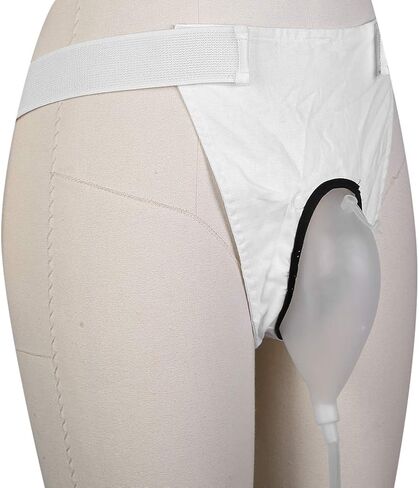 زجاجات البول للرجال، قسطرة الواقي الذكري للرجال، حقيبة القسطرة، حقيبة جمع البول، مبولة سيليكون قابلة لإعادة الاستخدام للرجال المسنين والمرضى طريح الفراش الذكور in Kuwait