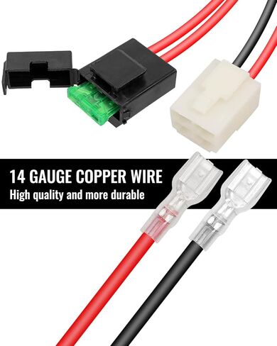 TIKSCIENCE Battery Wire Harness Fit for Razor MX350 MX400 Dune Buggy Dirt Quad Pocket Rocket Pocket Mod Sport Mod Ground Force, 4 Holes Plug in Saudi Arabia