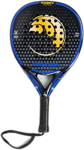 EVOFY Padel Racket Carbon Fiber Surface w/EVA Memory Flex Foam Core Padel Tennis Racquets Paddle Tennis Racket in Saudi Arabia