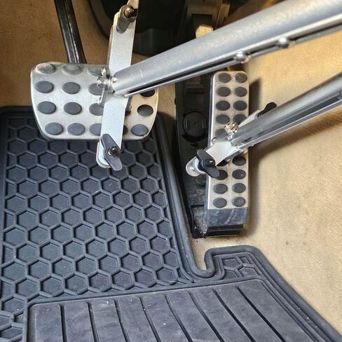Portable Hand Controls for Automatic Car. Disability Driving Aids Handicap - Car Hand controls - SCI (Black HANDLE WITH BLACK STRAP) in Saudi Arabia