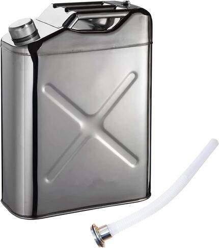 حاوية مياه للتخييم سعة 5 جالون إبريق ماء الفولاذ المقاوم للصدأ خزان مياه محمول متين للتنزه في الهواء الطلق ومستلزمات النزهة والتخييم in Kuwait