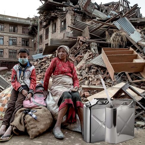 حاوية مياه للتخييم سعة 5 جالون إبريق ماء الفولاذ المقاوم للصدأ خزان مياه محمول متين للتنزه في الهواء الطلق ومستلزمات النزهة والتخييم in Kuwait