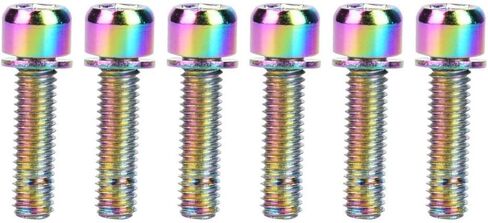 6 قطعة M5x25mm أقفاص زجاجات المياه مسمار مزلاج دراجة معدنية زجاجة قوس تخزين الرف الترباس ملحق (ملون) in Saudi Arabia