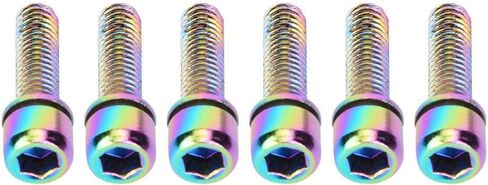 6 قطعة M5x25mm أقفاص زجاجات المياه مسمار مزلاج دراجة معدنية زجاجة قوس تخزين الرف الترباس ملحق (ملون) in Saudi Arabia