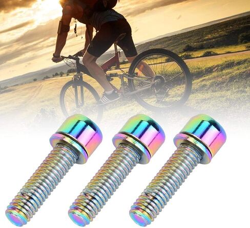6 قطعة M5x25mm أقفاص زجاجات المياه مسمار مزلاج دراجة معدنية زجاجة قوس تخزين الرف الترباس ملحق (ملون) in Saudi Arabia