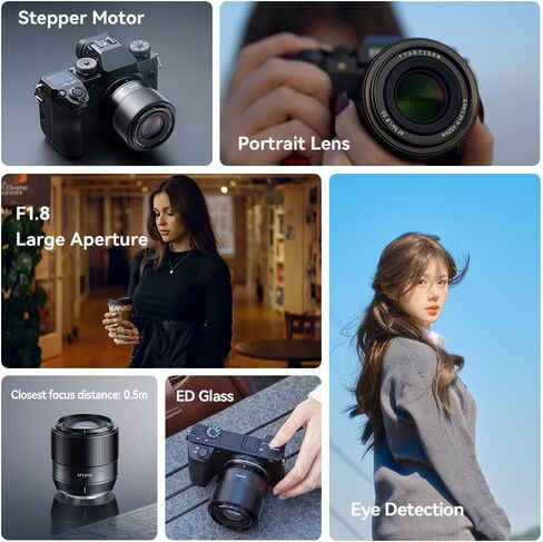 TTArtisan APS-C 56 مم F1.8 AF التركيز التلقائي AF Prime التركيز الثابت عدسة ذات فتحة كبيرة لكاميرا Fuji Fujifilm X XF Mount مثل XT10 XT20 XT30 XT30II XS10 XA5 XA7، إلخ. in Saudi Arabia