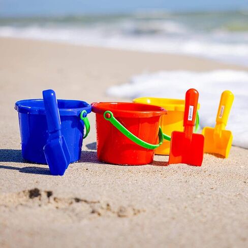 Spielstabil 3 Pack - Small Sand Scoops 3 - Includes Red, Blue and Yellow Beach Toy Shovel - Made in Germany… in Kuwait