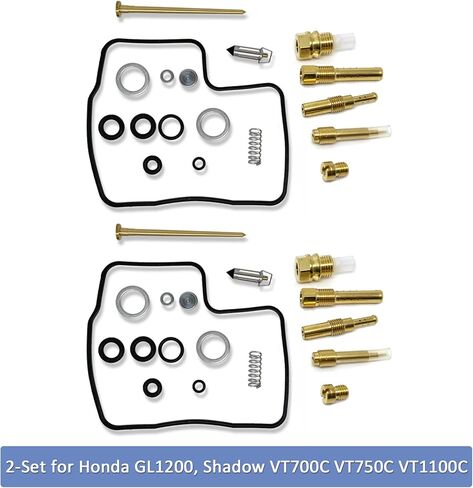 لهوندا GL1200 الظل 700 750 1100 VT700C VT750C VT1100C المكربن ​​كارب إعادة بناء طقم تصليح ، 2-Set in Kuwait