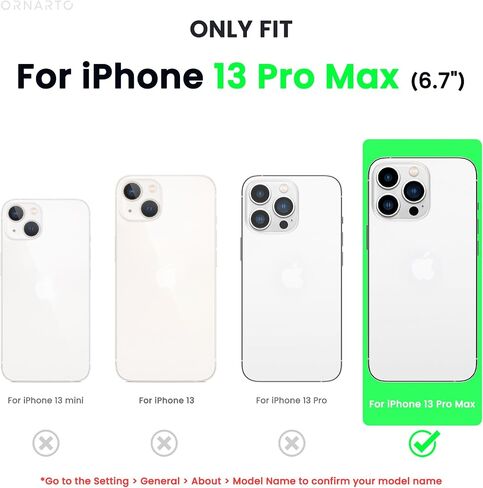 ORNARTO Compatible with iPhone 13 Pro Max Case 6.7", Slim Liquid Silicone 3 Layers Full Covered Soft Gel Rubber Case Cover 6.7 inch-Blue in Saudi Arabia