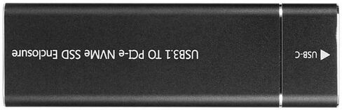 NVME M.2 to Type-C USB3.1 10Gbps Aluminum External Solid State Drive Adapter Enclosure for 2280 2260 2242 2230 PCI-E M2 M-Key SSD, USB Type C Converter Case in Kuwait