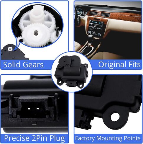 PROFOCON 2PCS HVAC Blend Door Actuator,Replaces 604-108,604108,1573517, 1574122, 15844096, 22754988,Compatible with 2012 Chevy Impala Corvette Malibu for Cadillac Pontiac in Saudi Arabia