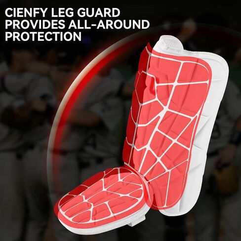 Batter’s Baseball Leg Guard with Adjustable Straps - for Youth and Adult in Saudi Arabia