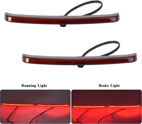 Areyourshop شفرات الحاجز الخلفي LED ضوء خلفي مناسب لـ Harley FLHTCUTG Tri Glide Ultra Classic 2009-2022، FLHXXX Street Glide Trike 2010-2011 in Saudi Arabia