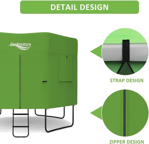 Trampoline Tent Cover Frameless Shade with LED Light Trampoline Accessory Tent Outdoor Straight Pole Round Trampoline,Tent Only in Saudi Arabia