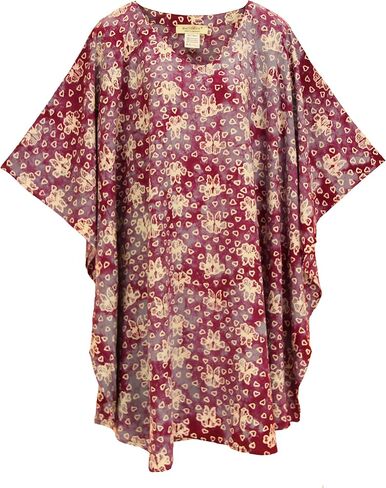 Beautybatik المرأة بوهو الهبي الباتيك قفطان قفطان حجم كبير كم قصير سترة سترة أعلى XL إلى 4X in Kuwait