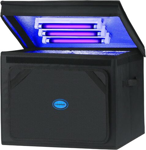 UV Light for Resin Curing High Efficiency 365nm UV Resin Kit for 3D Printer Large Size Sturdy Iron Frame Visual Window Even Curing LCD SLA DLP Compatible (Resin Curing Bag) in Saudi Arabia