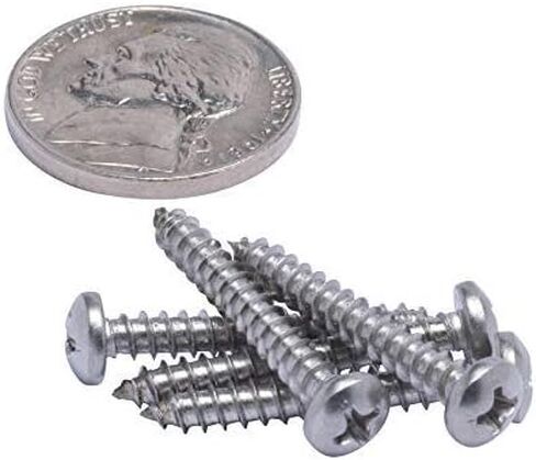 برغي خشب فيليبس برأس غير قابل للصدأ #6 × 1 بوصة، (100 قطعة)، 18-8 (304) براغي من الفولاذ المقاوم للصدأ بواسطة قطارة بولت، براغي SSD in Kuwait