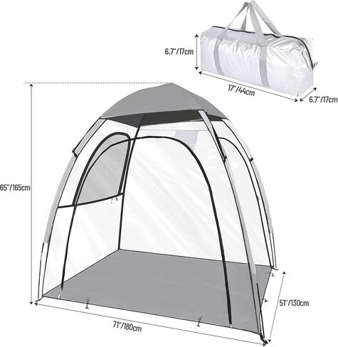 REDCAMP Sports Tent with Double Layer Window, Extra Large 2-3 Person Clear Weatherproof Tent for Two Parents, All Weather Shelter for Soccer, Baseball, Camping, Sun or Rain Protection in Saudi Arabia