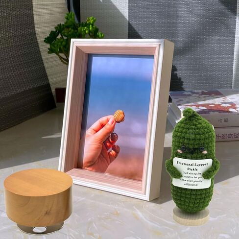 Pursuestar مضحك الدعم العاطفي صندوق الموسيقى المخلل، أنت بلدي أشعة الشمس الدورية قاعدة خشبية الرياح حتى صندوق موسيقي محبوك الهدايا للنساء الفتيات زملاء العمل الأصدقاء الأسرة تشجيع in Kuwait