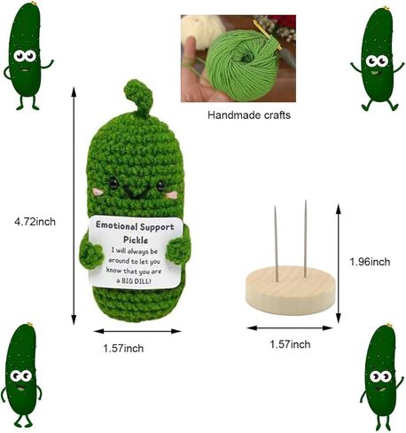 Pursuestar مضحك الدعم العاطفي صندوق الموسيقى المخلل، أنت بلدي أشعة الشمس الدورية قاعدة خشبية الرياح حتى صندوق موسيقي محبوك الهدايا للنساء الفتيات زملاء العمل الأصدقاء الأسرة تشجيع in Kuwait