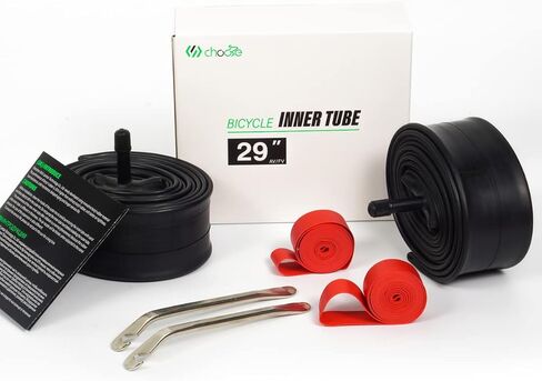 Chooee Bike Inner Tube 26/27.5/29,Mountain Bike Tube 26/27.5/29x1.75/1.95/2.125 Bicycle Tube Presta/Schrader Valve 2 Pack in Kuwait