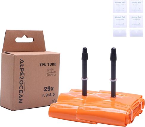 29'' Ultralight TPU MTB Bike Inner Tube,29''x1.9/2.0/2.1/2.2/2.3/2.4/2.5 AV48mm Presta Valve Tubes,Compatible with 29x1.9 29x2.0 29x2.1 29x2.2 29x2.3 29x2.4 29x2.5 MTB Tire Tubes-2 Pack in Kuwait