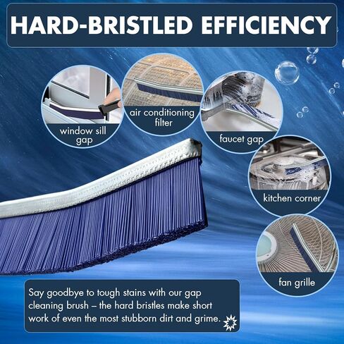 3PCS Hard Bristle Crevice Cleaning Brush, Small Cleaning Brush for Household Use, Thin & Hard to Reach Gap Cleaning Brushes, Bristled Crevice Brush for Kitchen Sink, Bathroom Tiles & Window Track in Kuwait