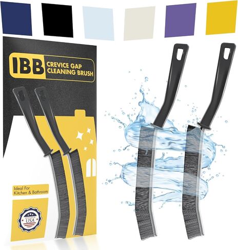 3PCS Hard Bristle Crevice Cleaning Brush, Small Cleaning Brush for Household Use, Thin & Hard to Reach Gap Cleaning Brushes, Bristled Crevice Brush for Kitchen Sink, Bathroom Tiles & Window Track in Kuwait