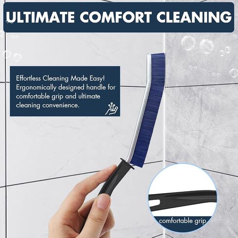 3PCS Hard Bristle Crevice Cleaning Brush, Small Cleaning Brush for Household Use, Thin & Hard to Reach Gap Cleaning Brushes, Bristled Crevice Brush for Kitchen Sink, Bathroom Tiles & Window Track in Kuwait