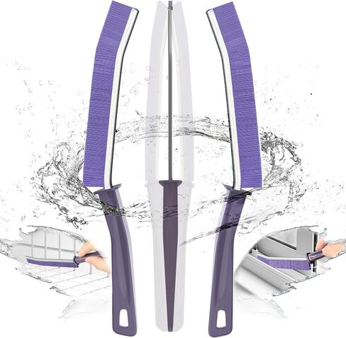 3PCS Hard Bristle Crevice Cleaning Brush, Small Cleaning Brush for Household Use, Thin & Hard to Reach Gap Cleaning Brushes, Bristled Crevice Brush for Kitchen Sink, Bathroom Tiles & Window Track in Saudi Arabia