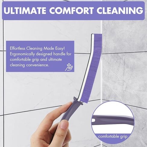 3PCS Hard Bristle Crevice Cleaning Brush, Small Cleaning Brush for Household Use, Thin & Hard to Reach Gap Cleaning Brushes, Bristled Crevice Brush for Kitchen Sink, Bathroom Tiles & Window Track in Saudi Arabia