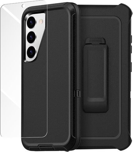 AICase Belt-Clip Holster Case for Galaxy S23 Fe with Screen Protector,Heavy Duty Drop Protection Full Body Rugged Shockproof/DustProof Military Grade Tough Durable Cover for Samsung Galaxy S23 Fe in Kuwait