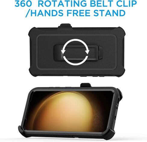 AICase Belt-Clip Holster Case for Galaxy S23 Fe with Screen Protector,Heavy Duty Drop Protection Full Body Rugged Shockproof/DustProof Military Grade Tough Durable Cover for Samsung Galaxy S23 Fe in Kuwait