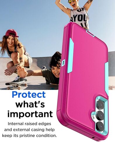 AICase Belt-Clip Holster Case for Galaxy S23 Fe with Screen Protector,Heavy Duty Drop Protection Full Body Rugged Shockproof/DustProof Military Grade Tough Durable Cover for Samsung Galaxy S23 Fe in Kuwait