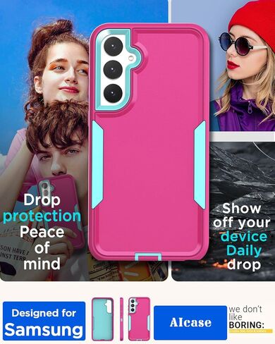 AICase Belt-Clip Holster Case for Galaxy S23 Fe with Screen Protector,Heavy Duty Drop Protection Full Body Rugged Shockproof/DustProof Military Grade Tough Durable Cover for Samsung Galaxy S23 Fe in Kuwait