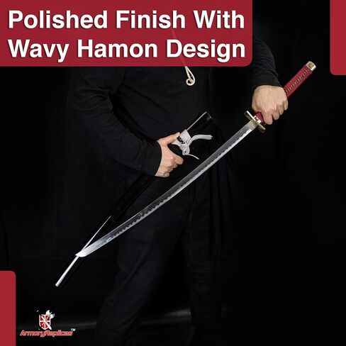 Armory Replicas™ - مجموعة Jujutsu Kaisen Katana - نسخ طبق الأصل من الرسوم المتحركة الأصلية للكوسبلاي وهواة الجمع | شفرات من الفولاذ الكربوني مقاس 38.25 إلى 38 بوصة، ومقابض خشبية، وتصميمات رائعة in Kuwait