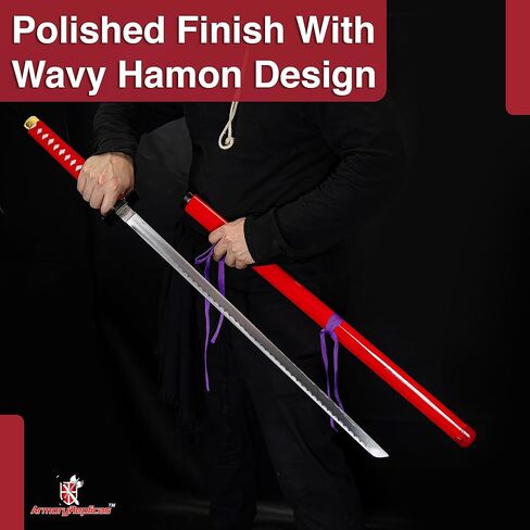 Armory Replicas™ - Jujutsu Kaisen Katana Collection - Authentic Anime Replicas for Cosplay and Collectors | 38.25" to 38" Carbon Steel Blades, Wooden Handles, Exquisite Designs in Kuwait