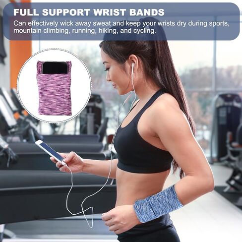 PATIKIL Wrist Pouch, Wrist Wallet Sports Wristband Wallet with Zipper Pocket for Running Jogging Hiking Cycling Yoga in Saudi Arabia