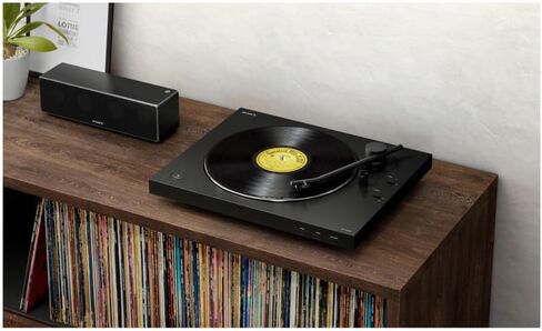 Sony PS-LX310BT Bluetooth Wireless Turntable - High-Fidelity Vinyl Record Player with Bluetooth Connectivity Bundle with SAM30 3-Inch Powered Studio Monitors Pair (Black) (2 Items) in Saudi Arabia