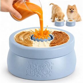 Slow Feeder Dog Bowl with Rolling Ball, Dog Lick Bowl for Puppy & Small Dog in Saudi Arabia