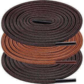 UpUGo 3 Pair Boot Shoe Laces, Round Shoelaces for Athletic Running Hiking Sneakers Shoes Boot in Saudi Arabia
