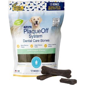 ProDen PlaqueOff Mini Dental Bones for Dogs - Peanut Butter & Bacon (12oz) in Saudi Arabia