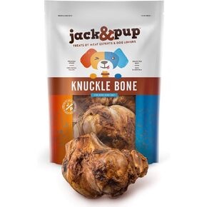 Jack & Pup Beef Knuckle Bones for Dogs, Natural Dog Knuckle Bones for Large Dogs – Savory Smoked Beef Flavor - 1 Pack in Kuwait