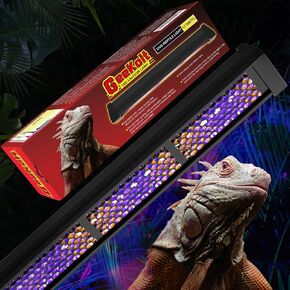 UVB Reptile Light - 4H/8H/12H Timer Auto On/Off - 3 Modes Lighting - 5 Level Brightness - 4W UVA UVB Lamp for Optimal Calcium Metabolism - Desert Tropical Animals Bearded Dragons Turtle Gecko in Saudi Arabia